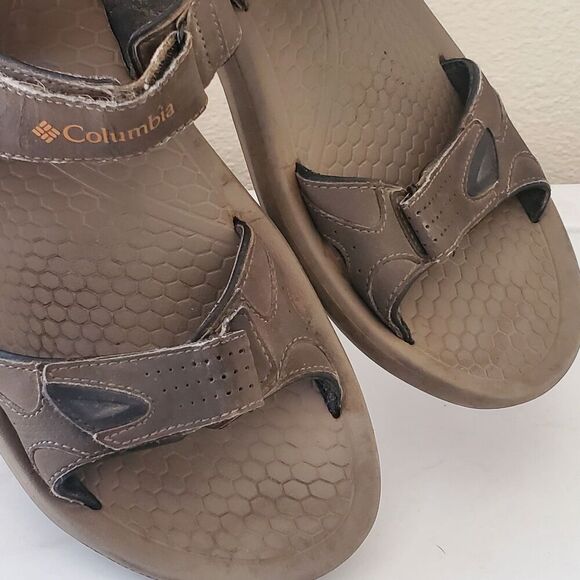 Columbia Men\'s US 11 Brown Tan Outdoor Hiking Adjustable Strap Sandals main image 8